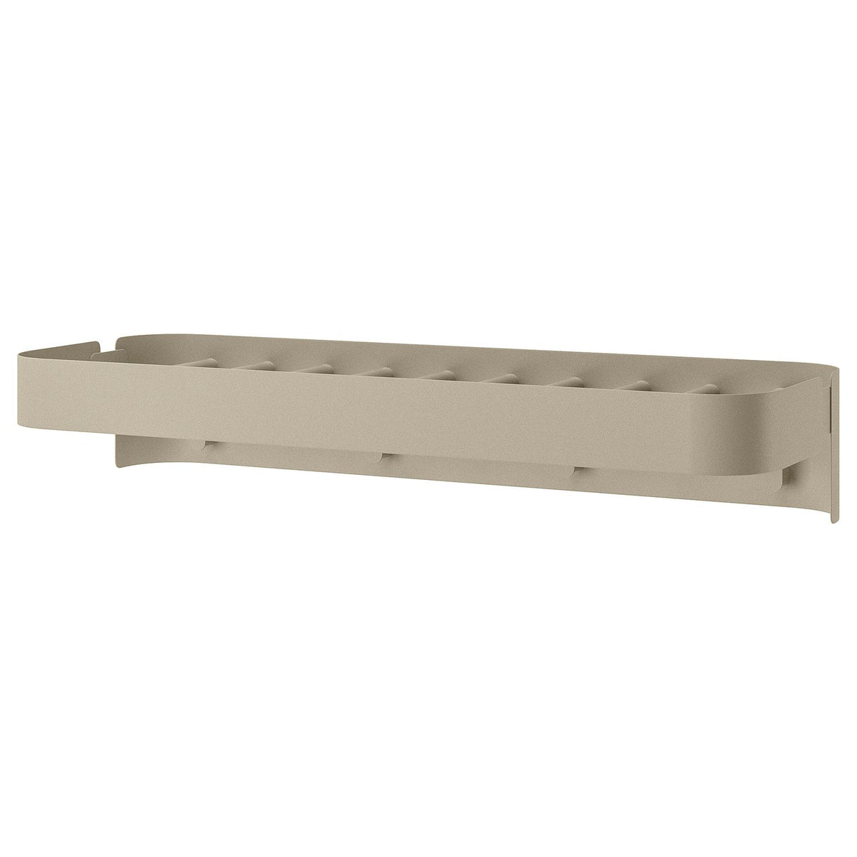 FLORSJÖN wall shelf with 4 hooks