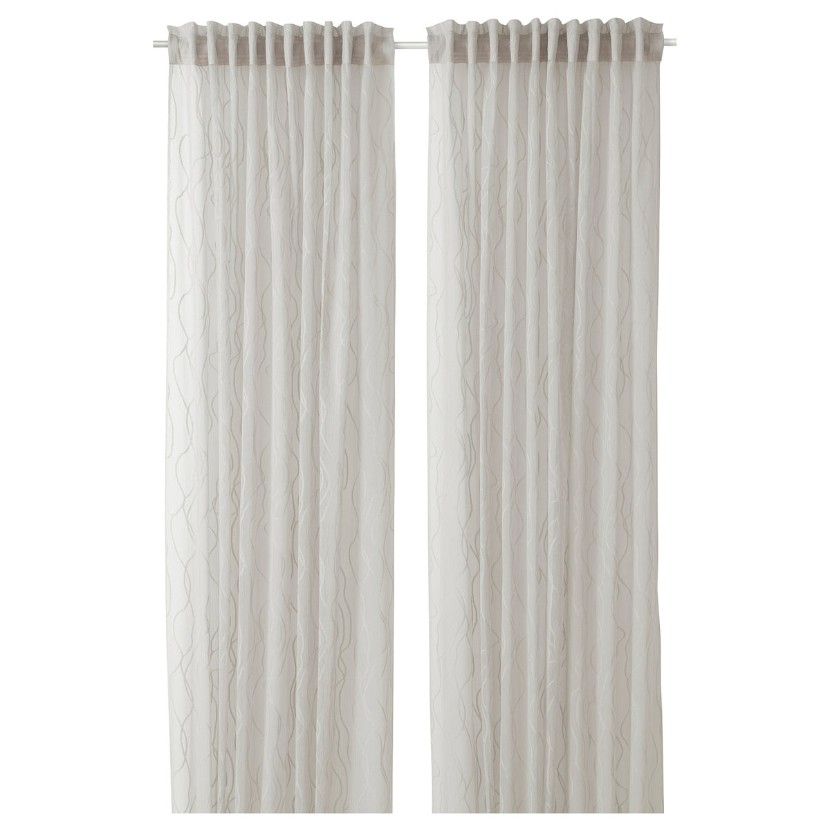 GLESGRÖE sheer curtains, 1 pair, 145x250 cm