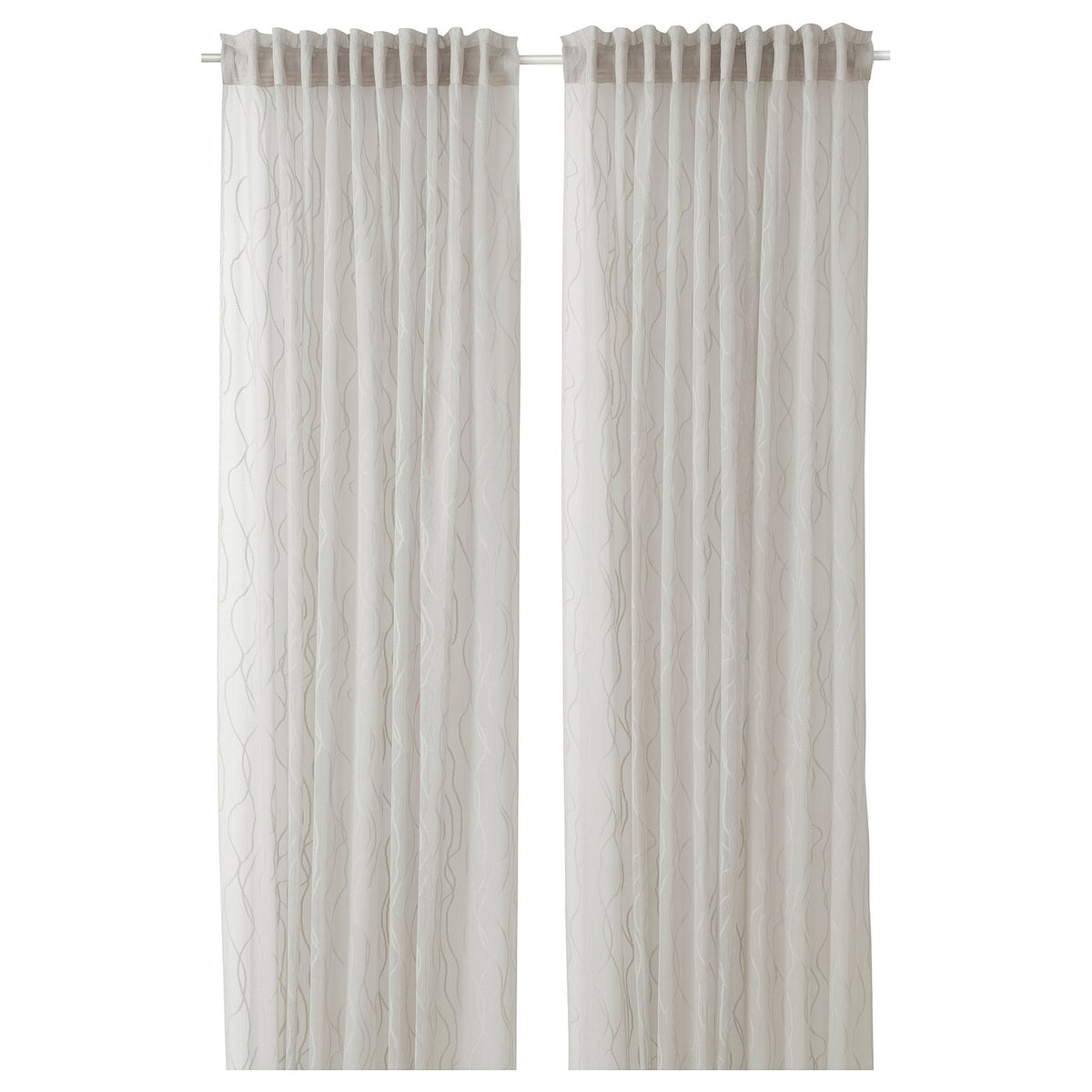 GLESGRÖE sheer curtains, 1 pair
