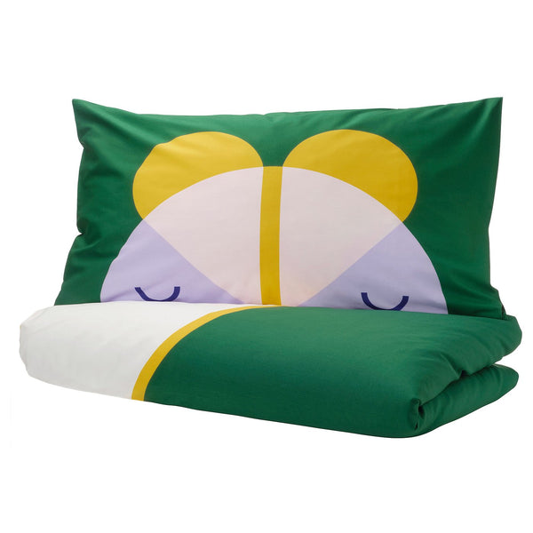 GREJSIMOJS duvet cover and pillowcase