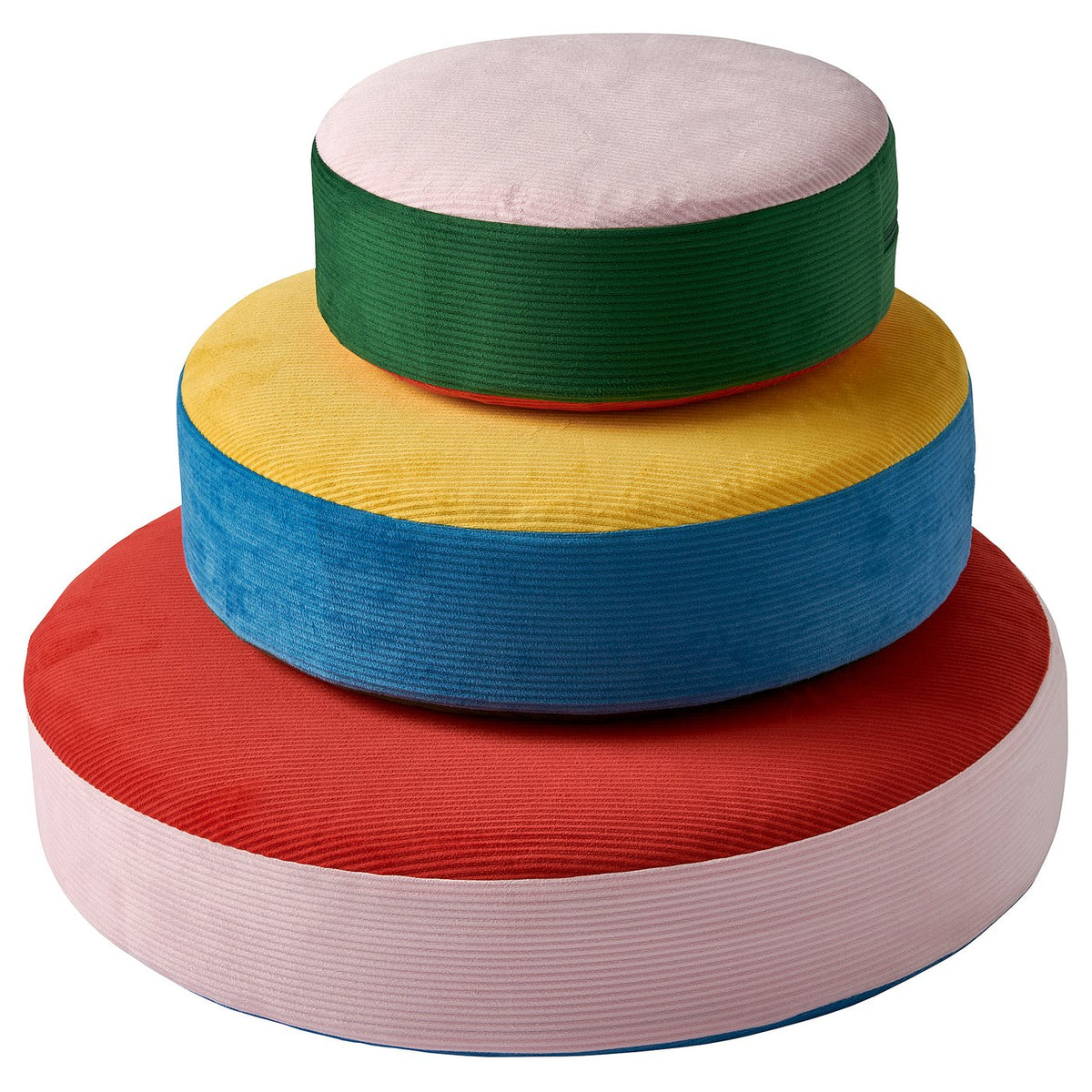 GREJSIMOJS floor cushion, set of 3