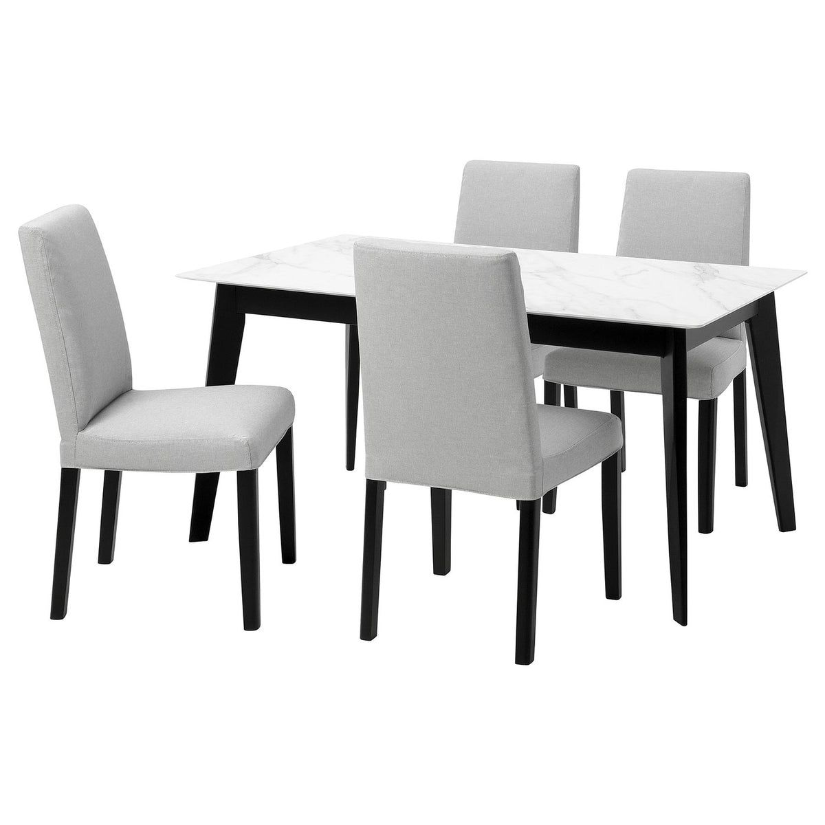 GRINDSLID / LISABO table and 4 chairs