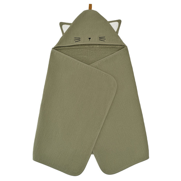 GULDVÄVARE baby towel with hood