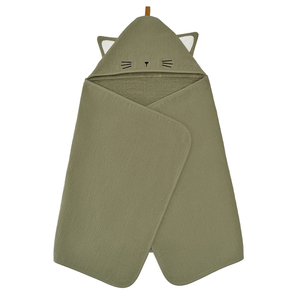 GULDVÄVARE baby towel with hood