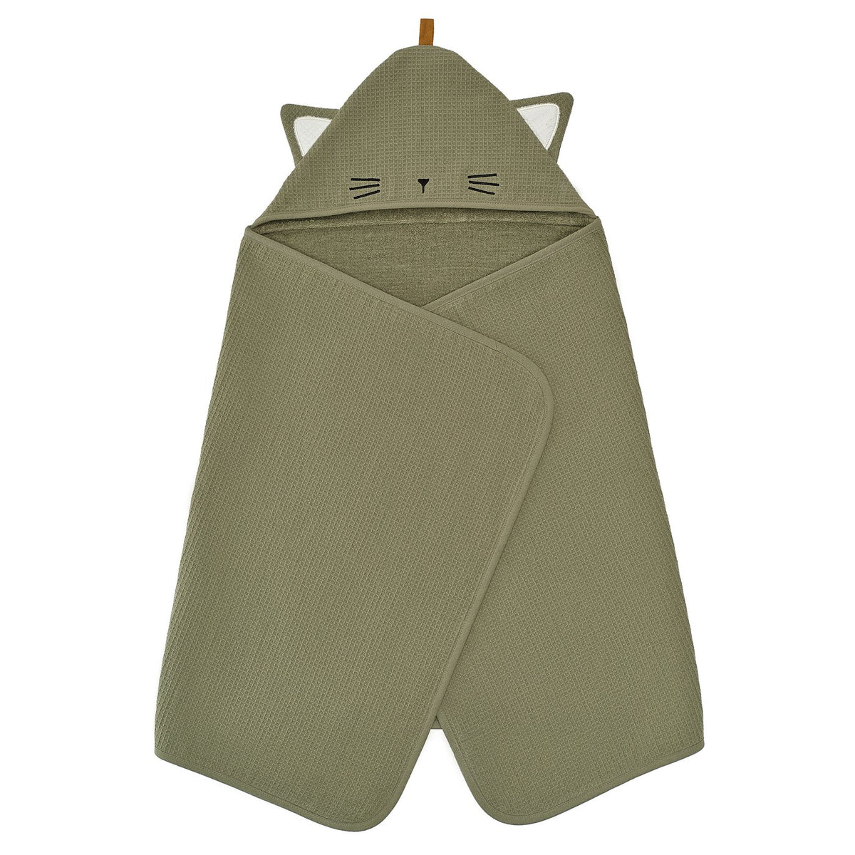 GULDVÄVARE baby towel with hood