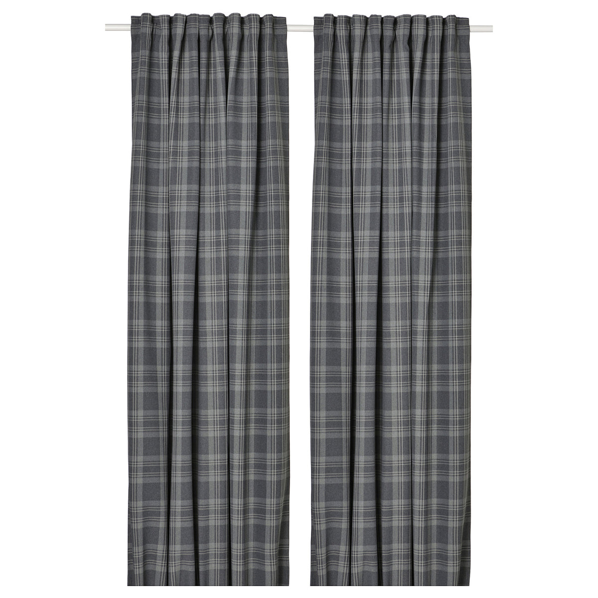 HÄGGVECKMAL room darkening curtains, 1 pair