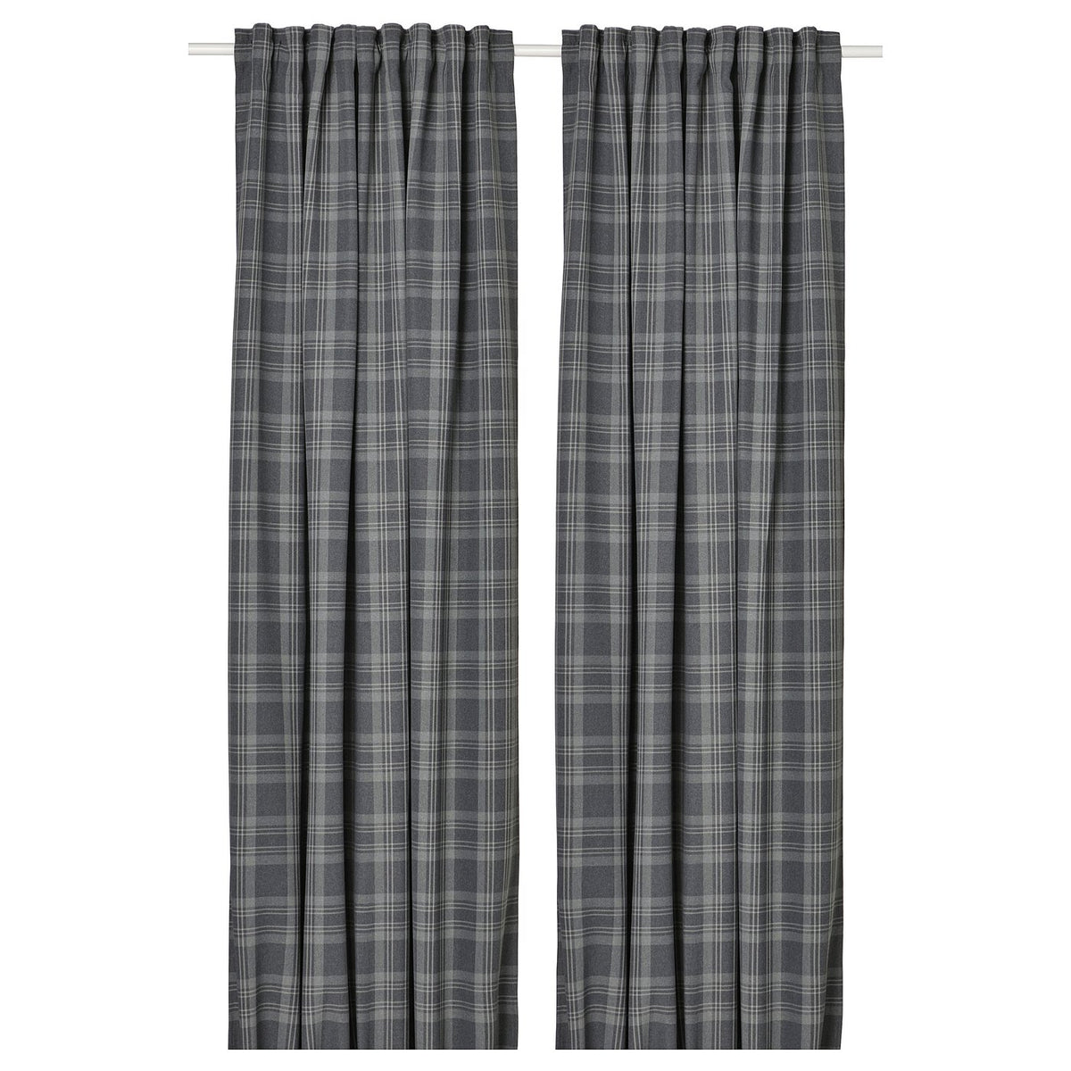 HÄGGVECKMAL room darkening curtains, 1 pair