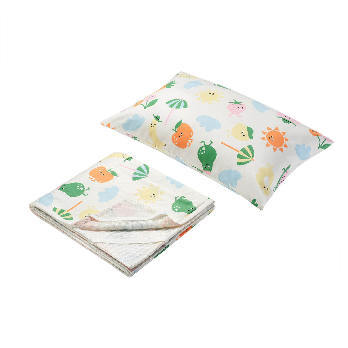 HÄNGKÖRSBÄR Mat and pillowcase for children
