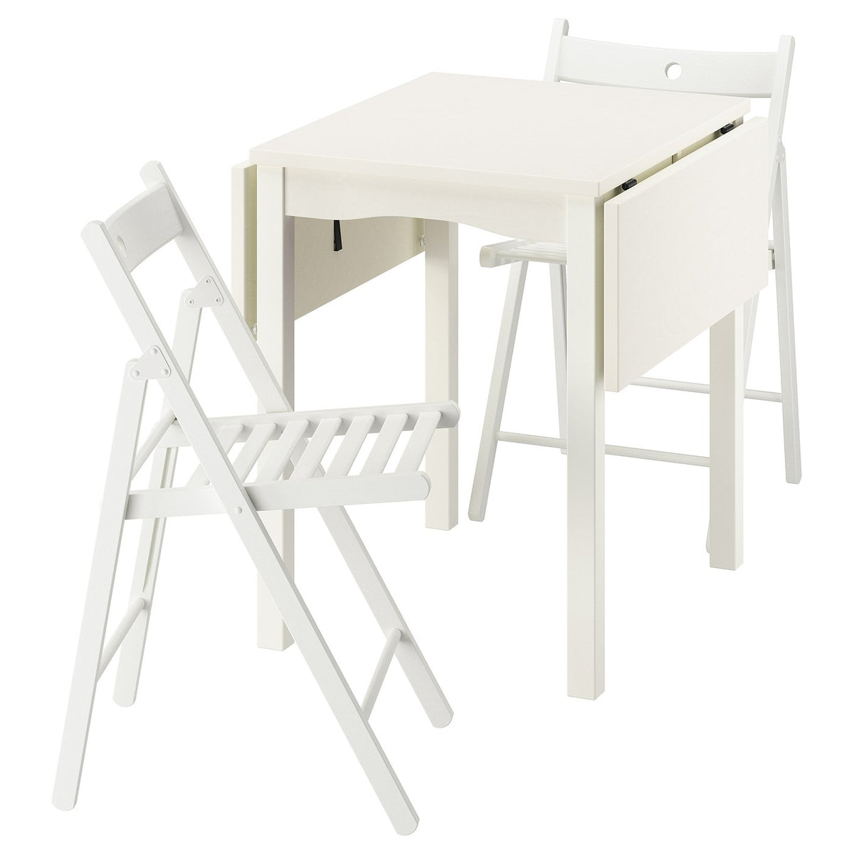 HAUGA / FRÖSVI Table and 2 folding chairs