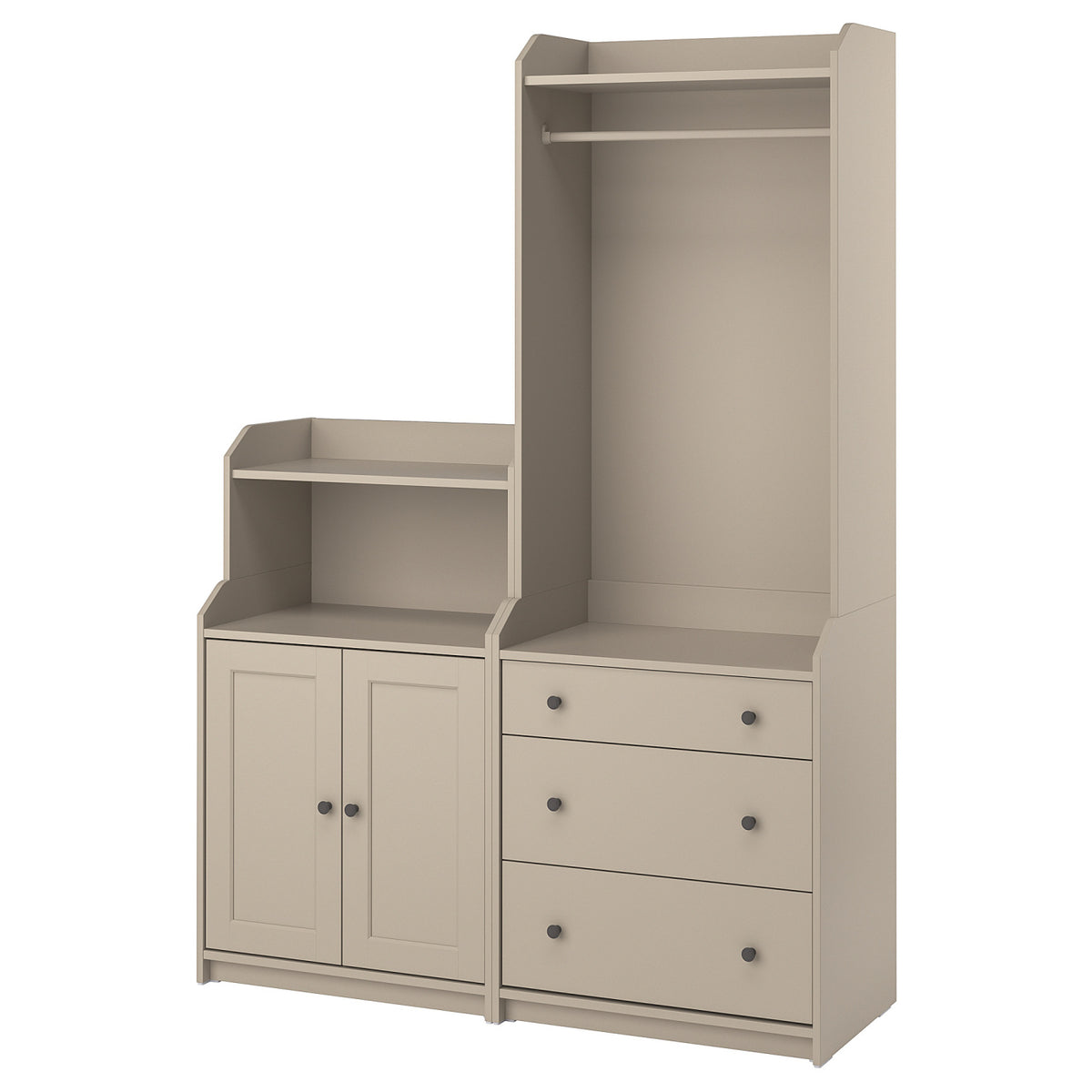 HAUGA storage combination, 139x46x199 cm