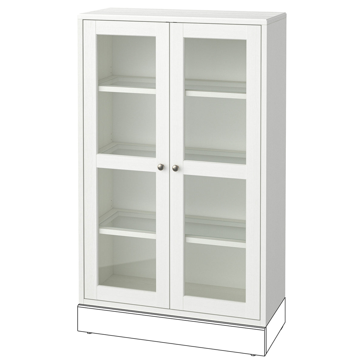HAVSTA glass-door cabinet, 81x35x123 cm