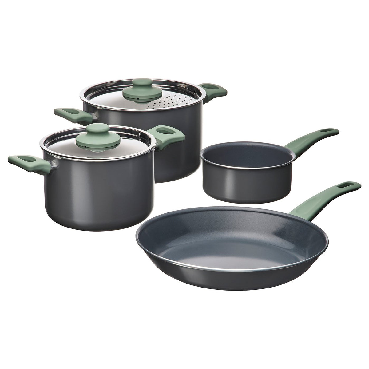 HEMLAGAD 6-piece cookware set