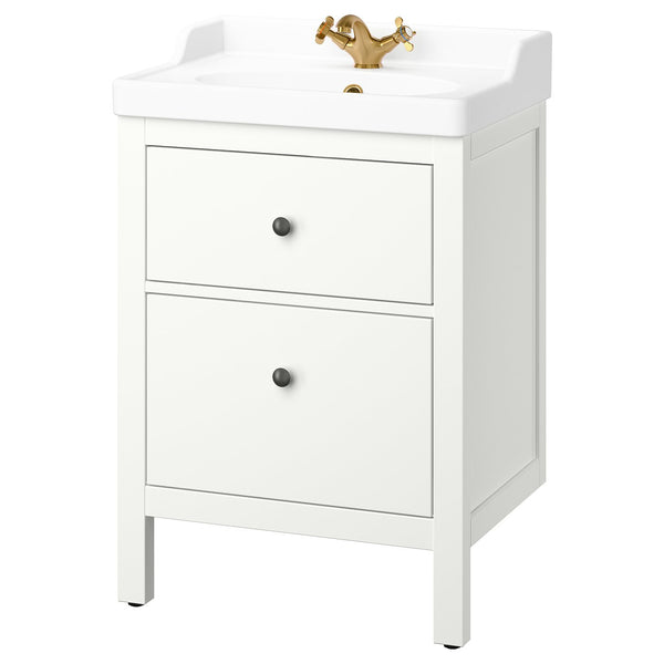 HEMNES / RUTSJÖN wash-stnd w drawers/wash-basin/tap
