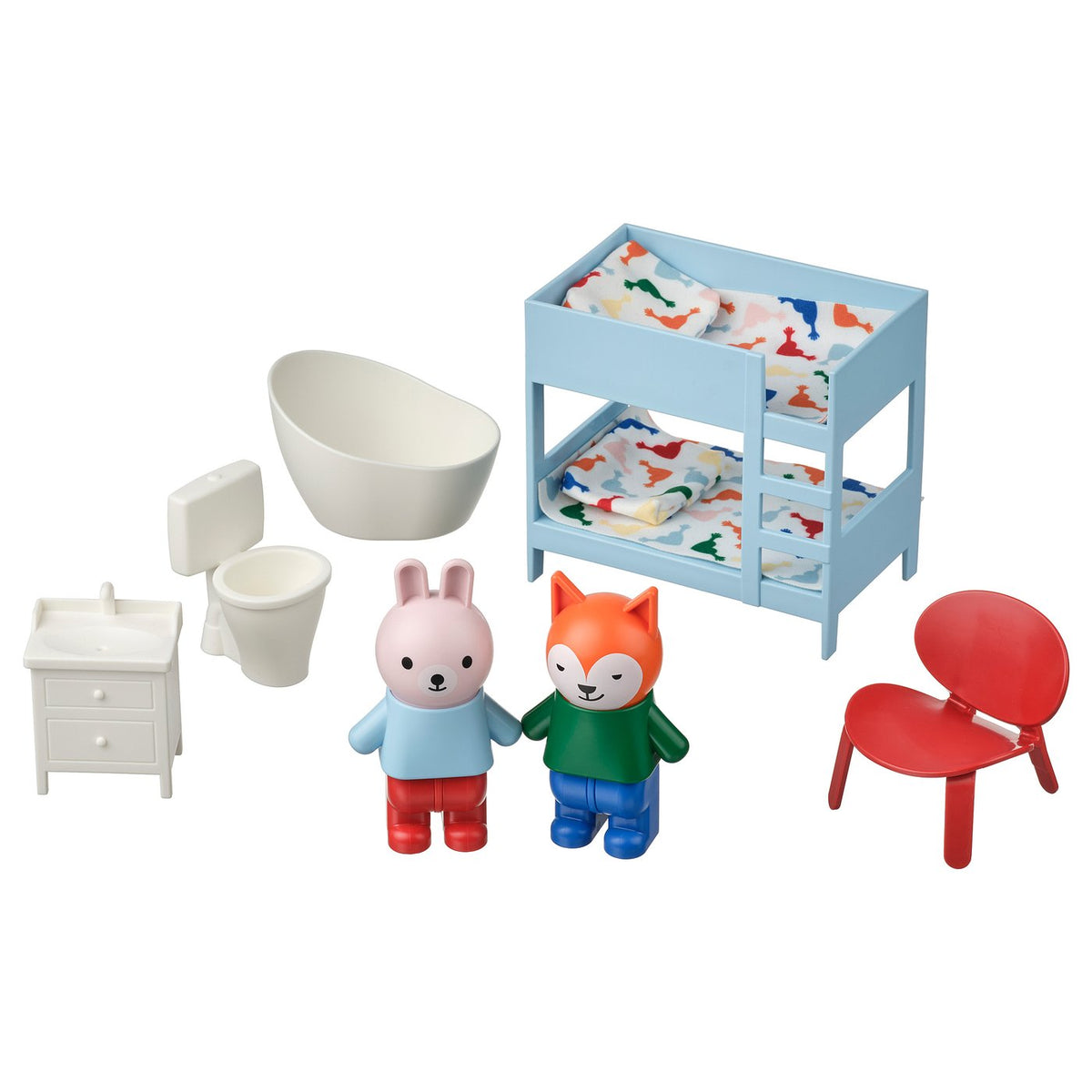HUSET dollhouse furniture and figures