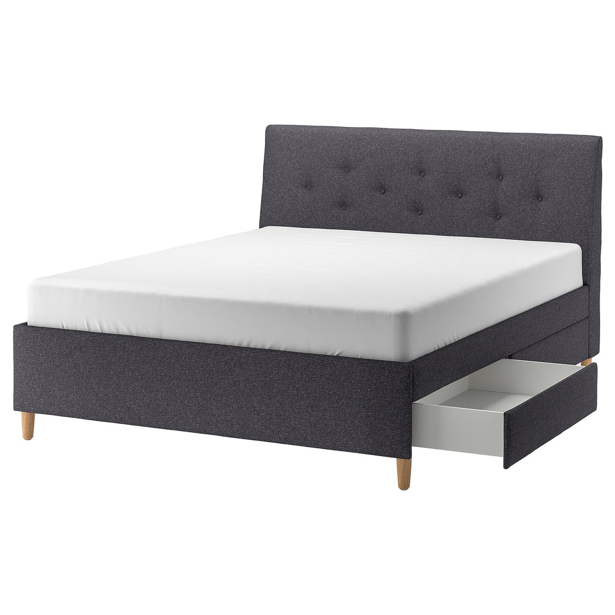 IDANÄS upholstered storage bed