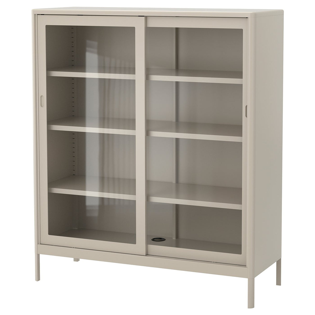 IDÅSEN cabinet with sliding glass doors