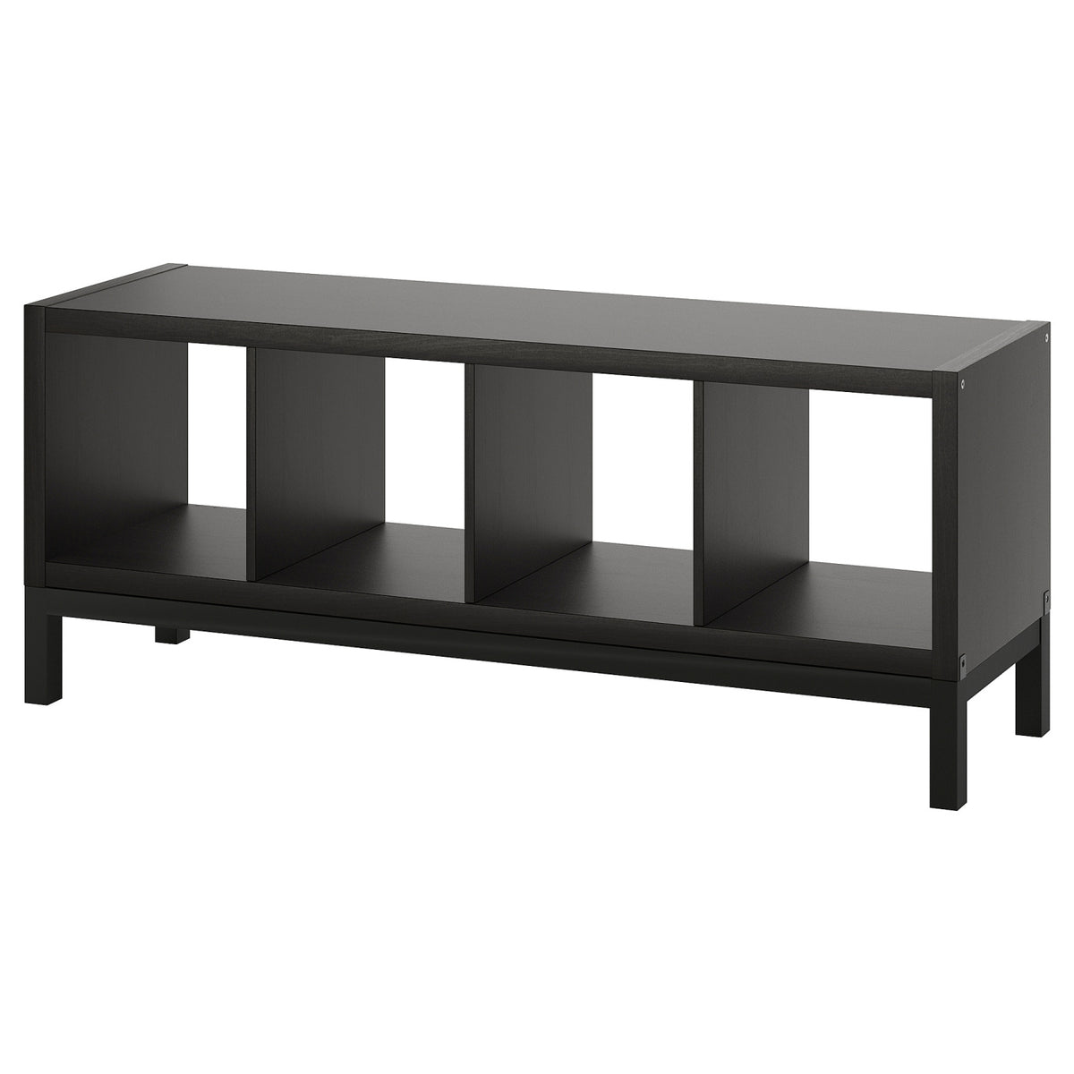 KALLAX shelving unit with underframe, 147x59 cm