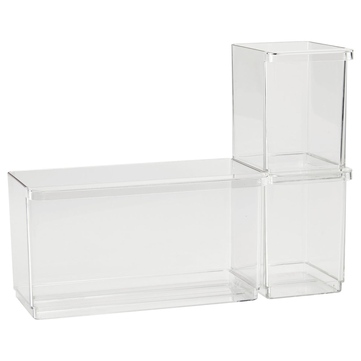 KLIPPKAKTUS storage box for fridge, set of 3