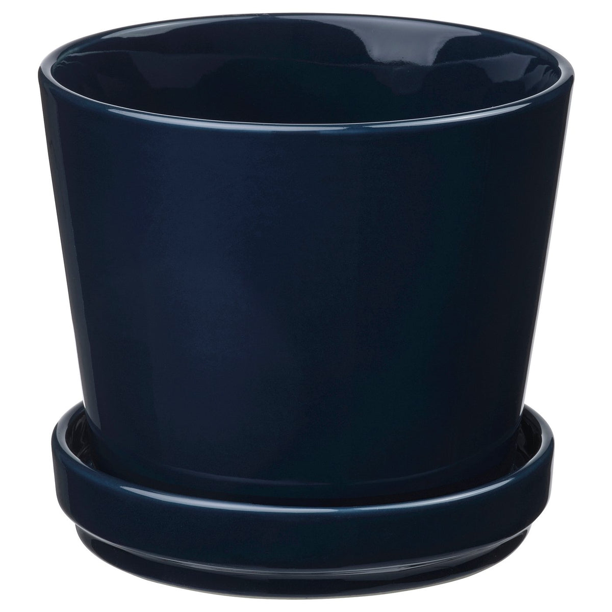 KLOTLÖNN plant pot with saucer
