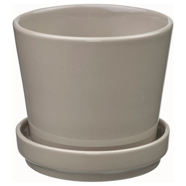 KLOTLÖNN plant pot with saucer