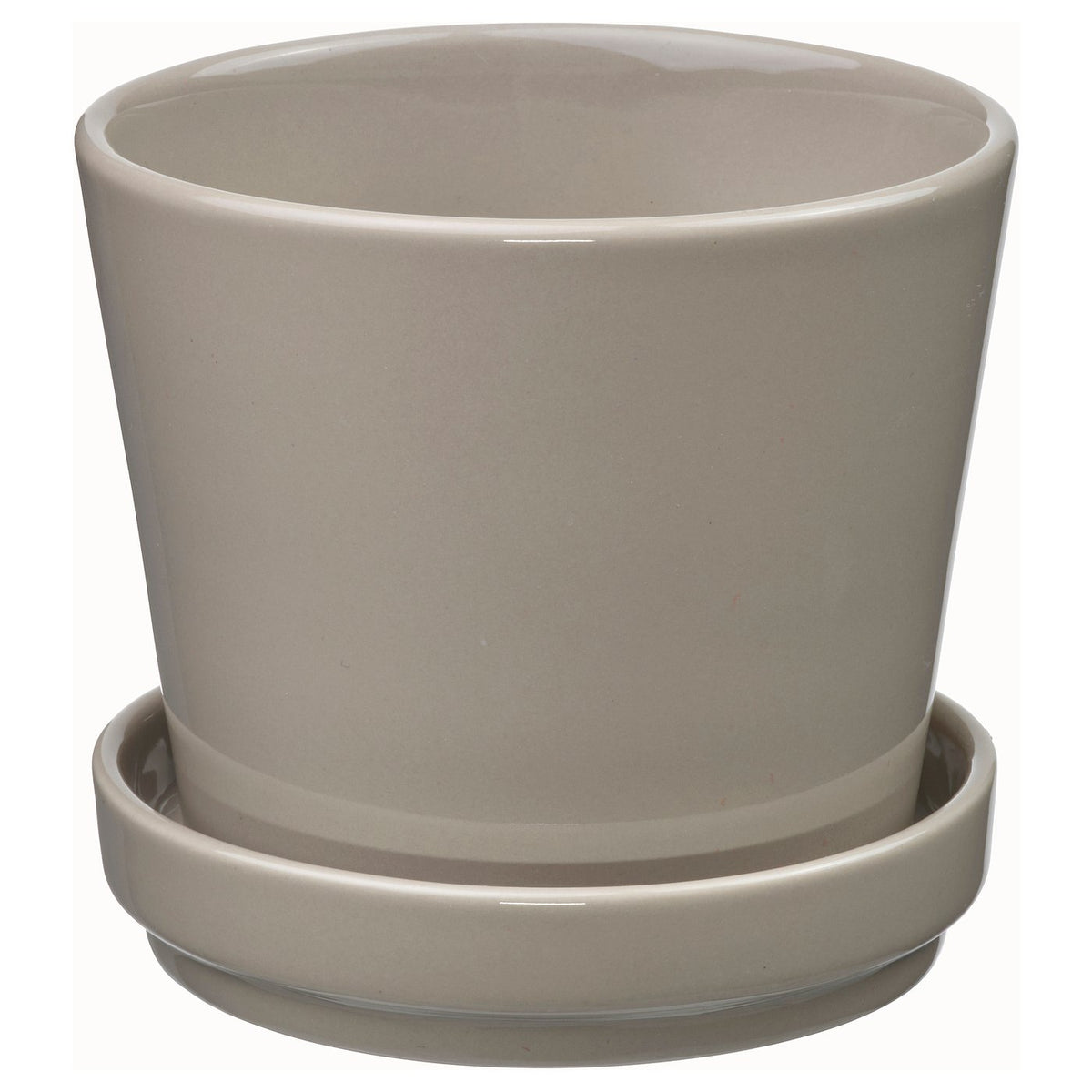 KLOTLÖNN plant pot with saucer
