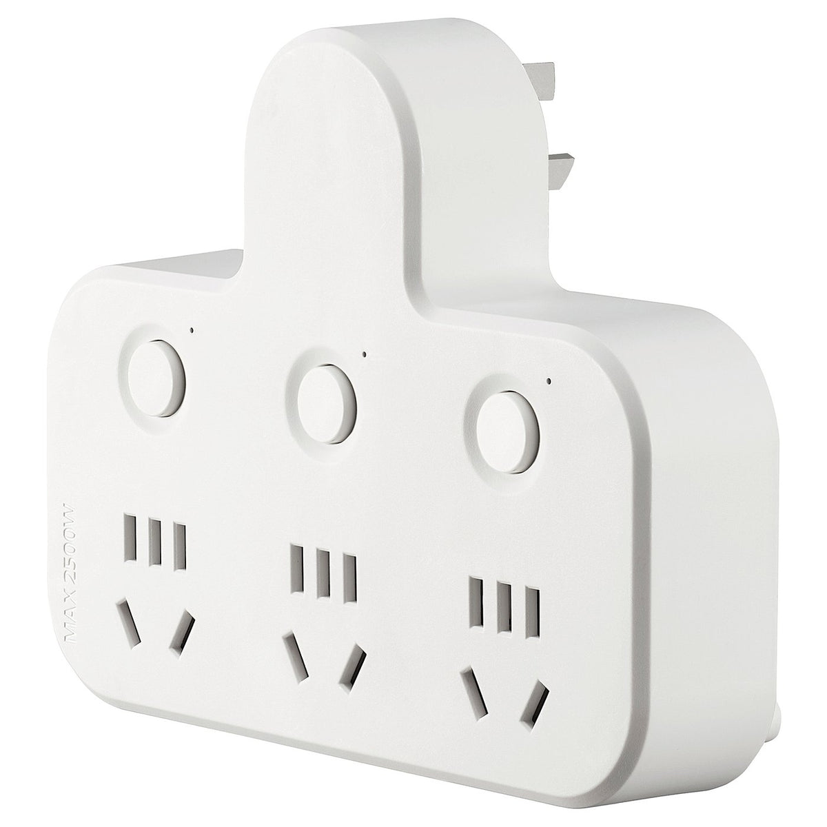 KOPPLA 3-way adaptor plug with 3 switches