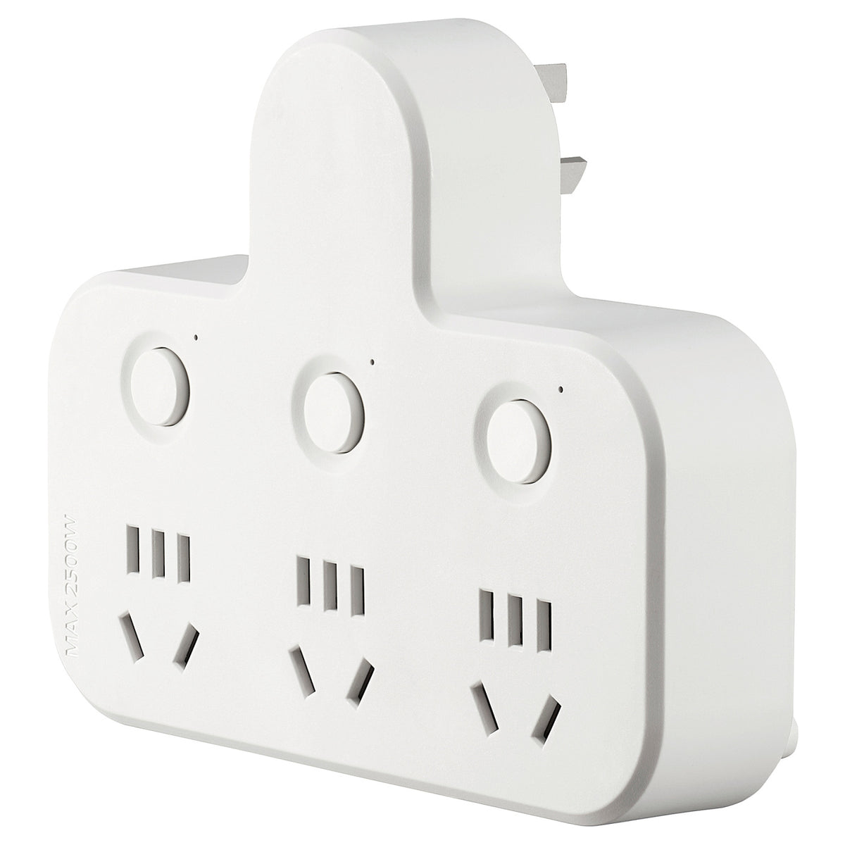 KOPPLA 3-way adaptor plug with 3 switches