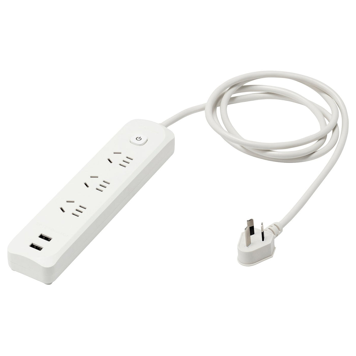 KOPPLA 3-way socket with 2 USB ports