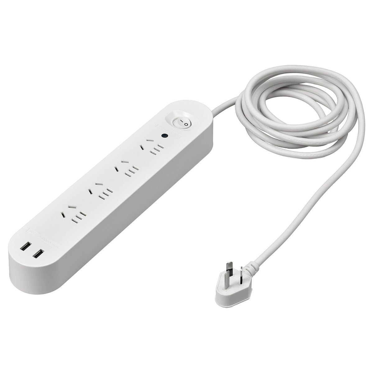 KOPPLA 4-way socket with 2 USB ports