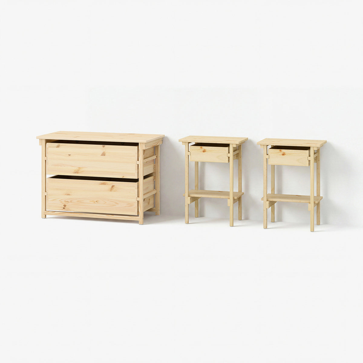KRONÖREN bedroom furniture, set of 3