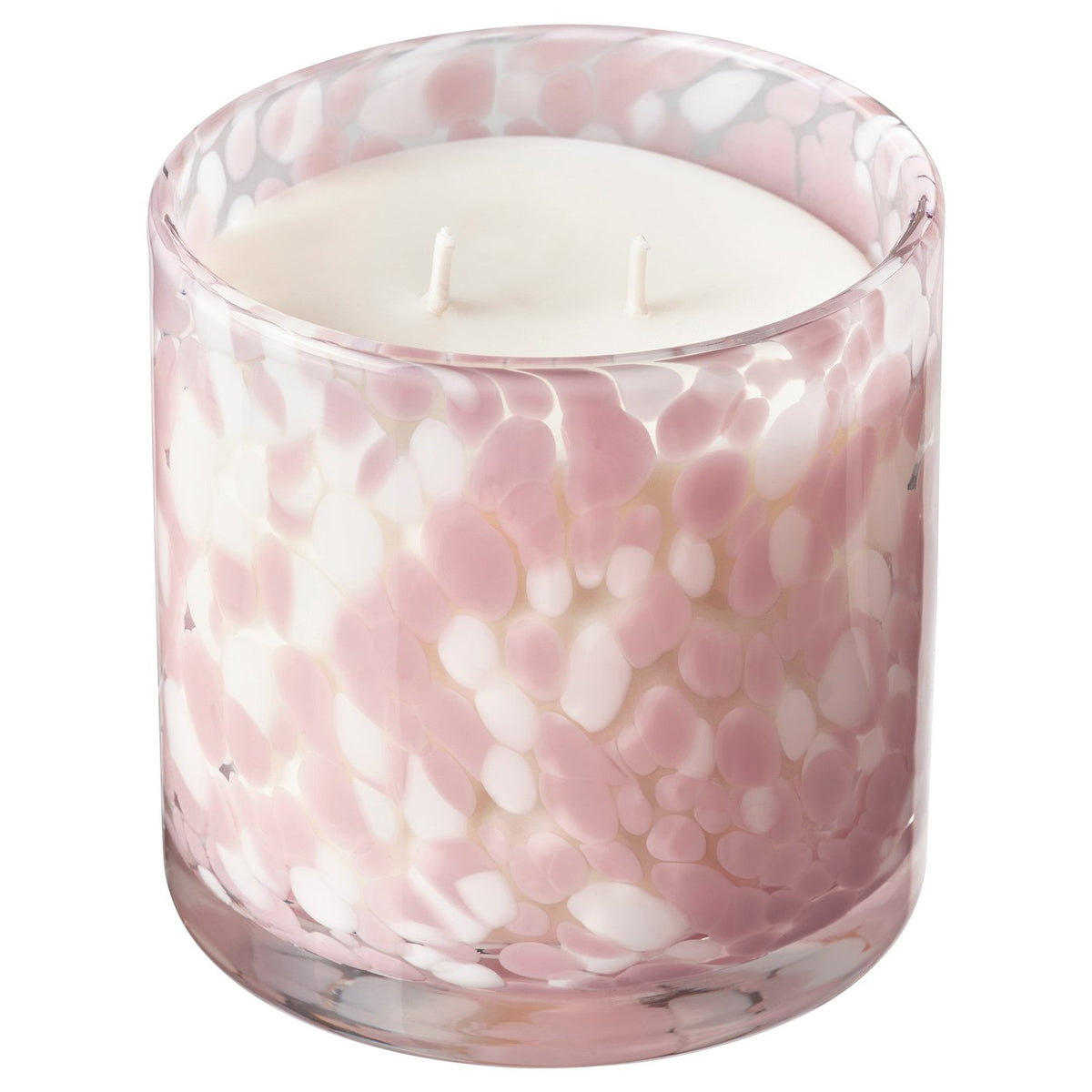 KRONSÅNGARE scented candle in glass, 2 wicks