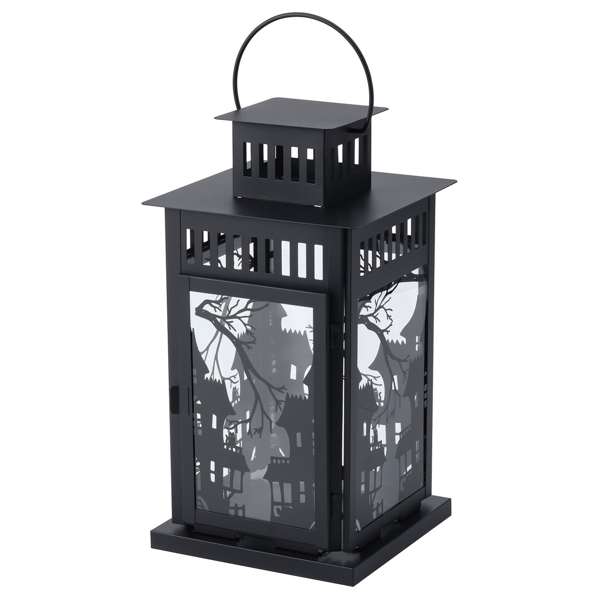 KUSTFYR lantern for pillar candle, in/out, 44 cm