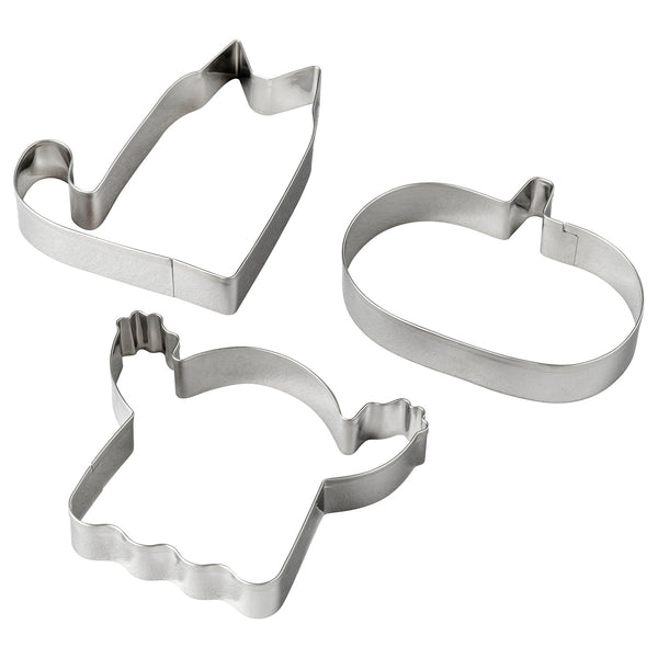 KUSTFYR pastry cutter, set of 3