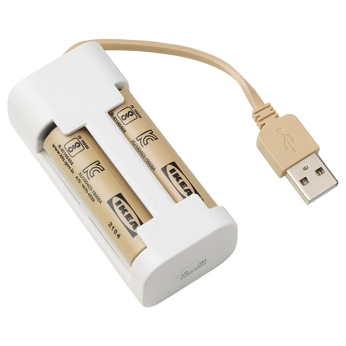 LADDA battery charger and 2 batteries