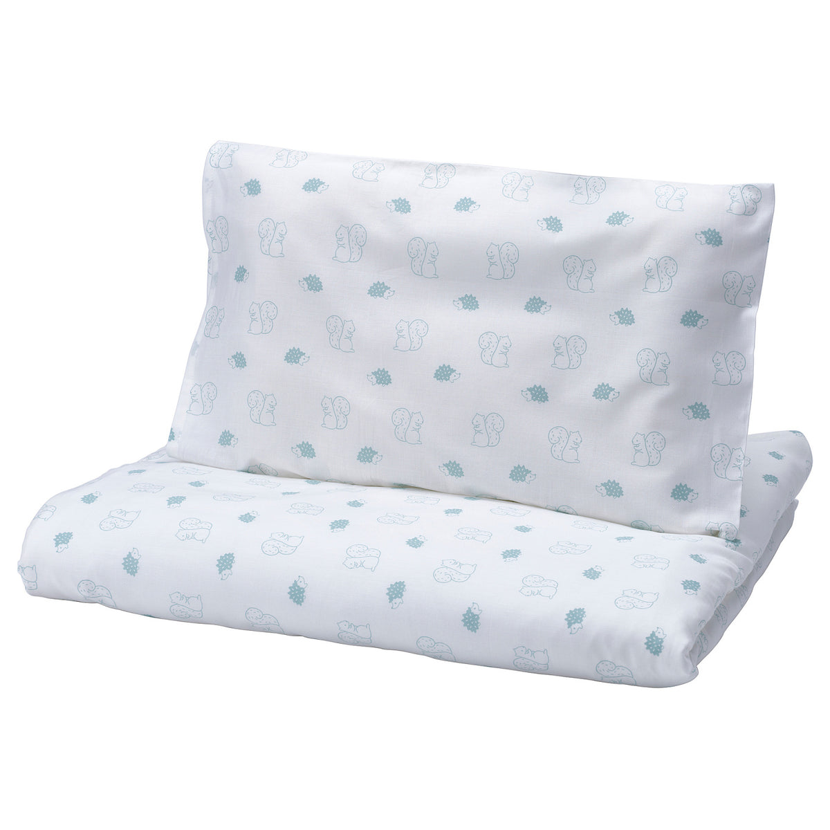 LEN duvet cover 1 pillowcase for cot, 110x125/35x55 cm