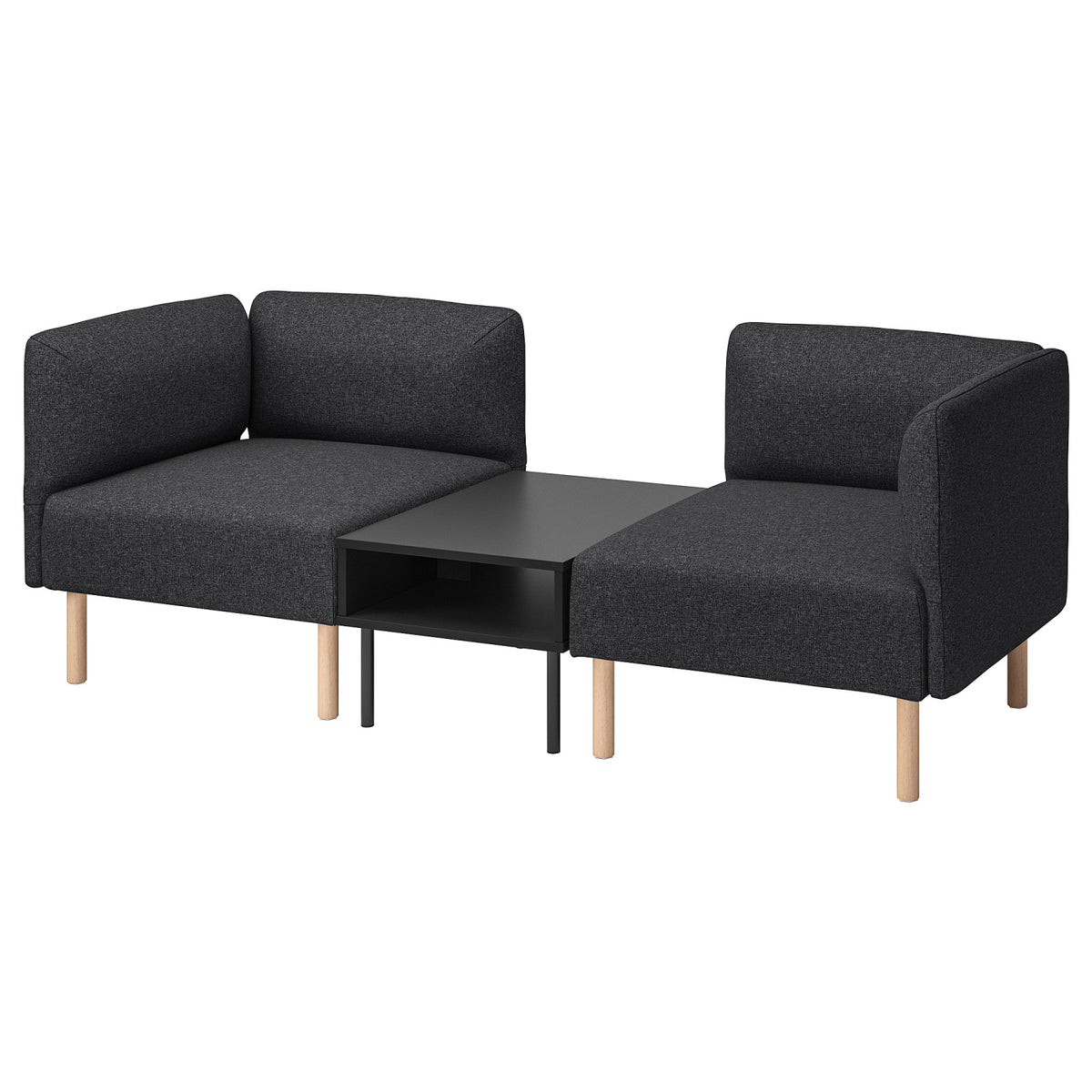 LILLEHEM 2-seat modular sofa with side table