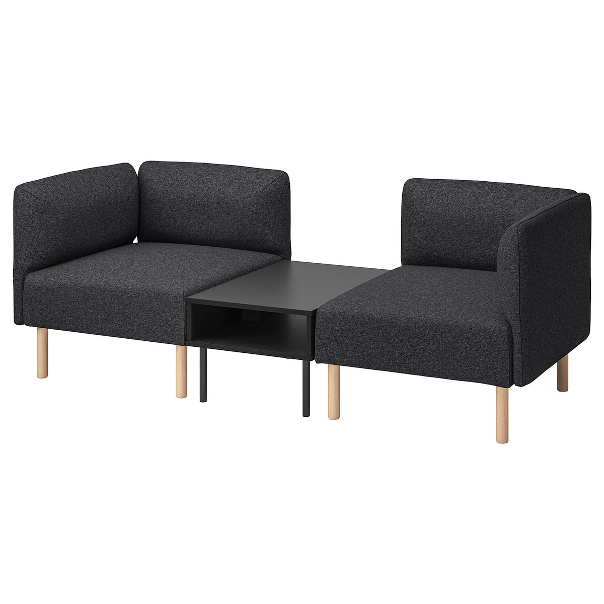 LILLEHEM 2-seat modular sofa with side table