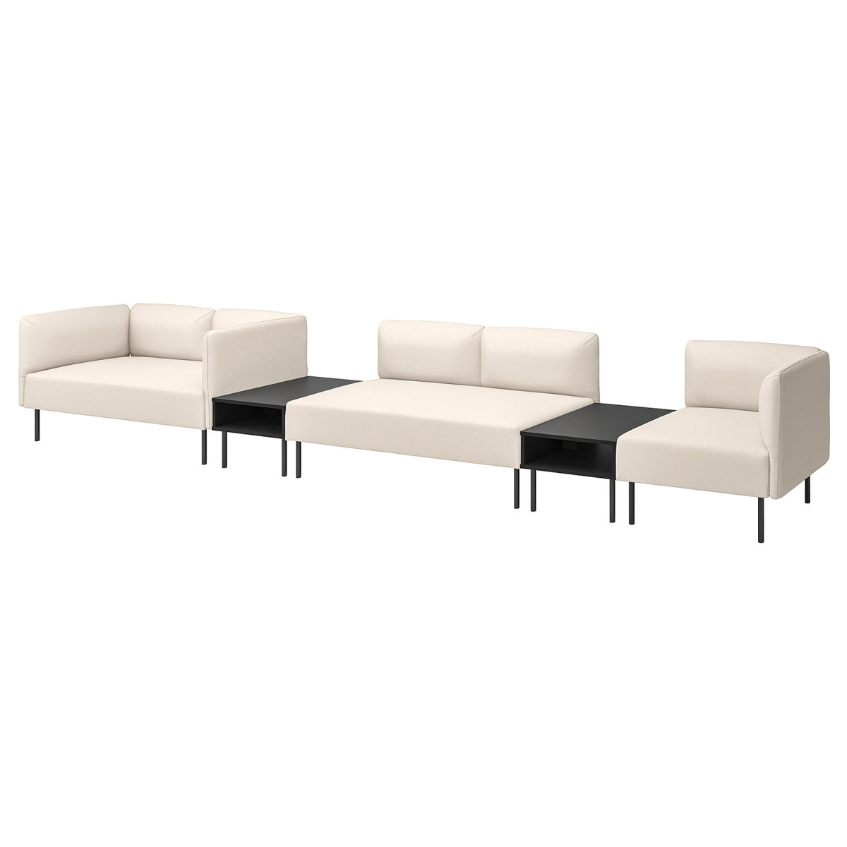LILLEHEM 5-seat modular sofa with side table