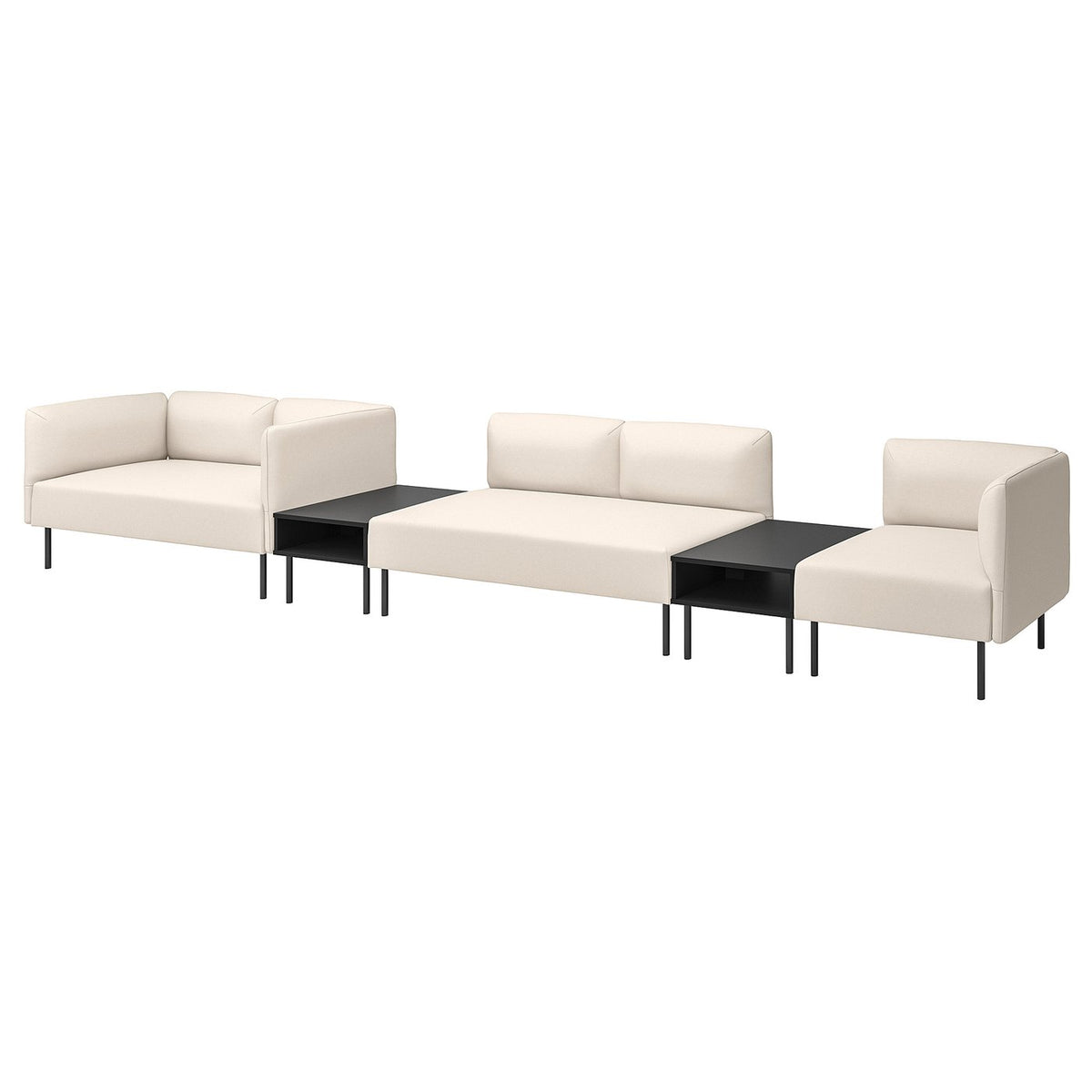 LILLEHEM 5-seat modular sofa with side table