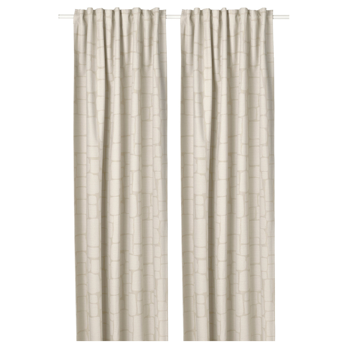 LÖNNSTÄVMAL Block-out curtains, 1 pair