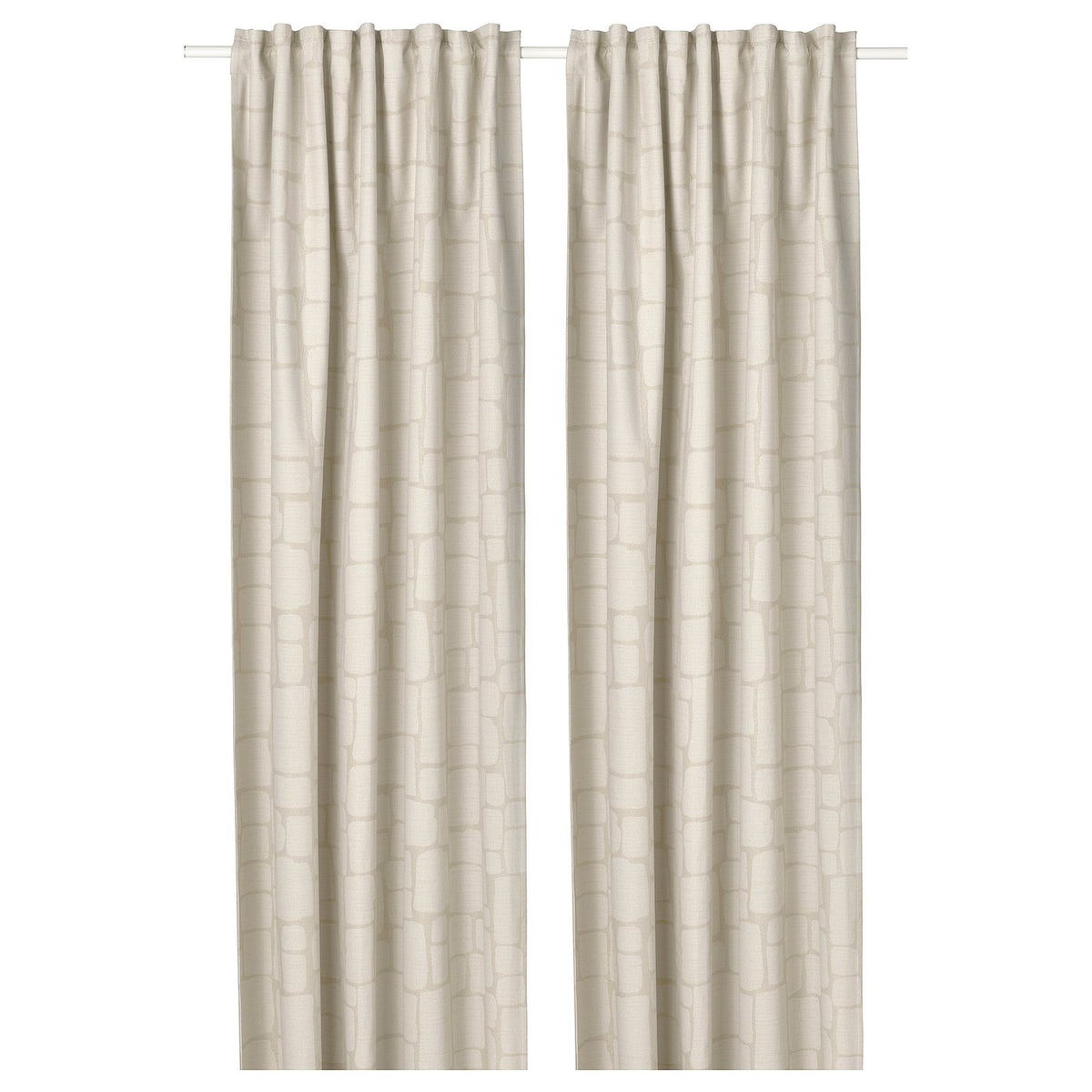 LÖNNSTÄVMAL Block-out curtains, 1 pair