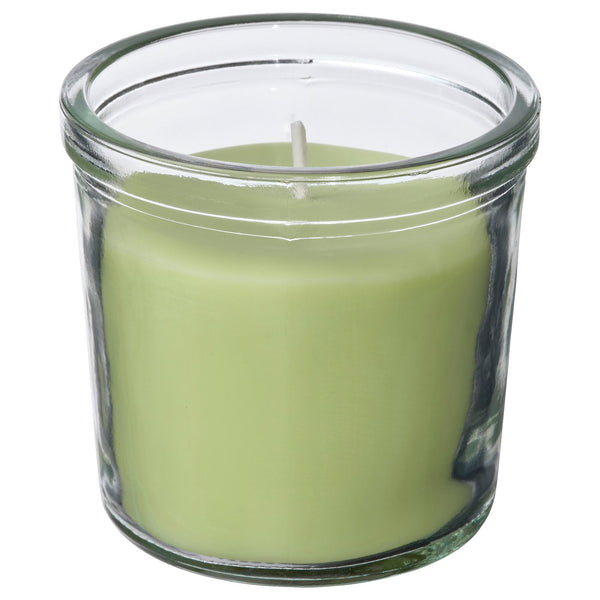 LÖVSKOGSLUND scented candle in glass