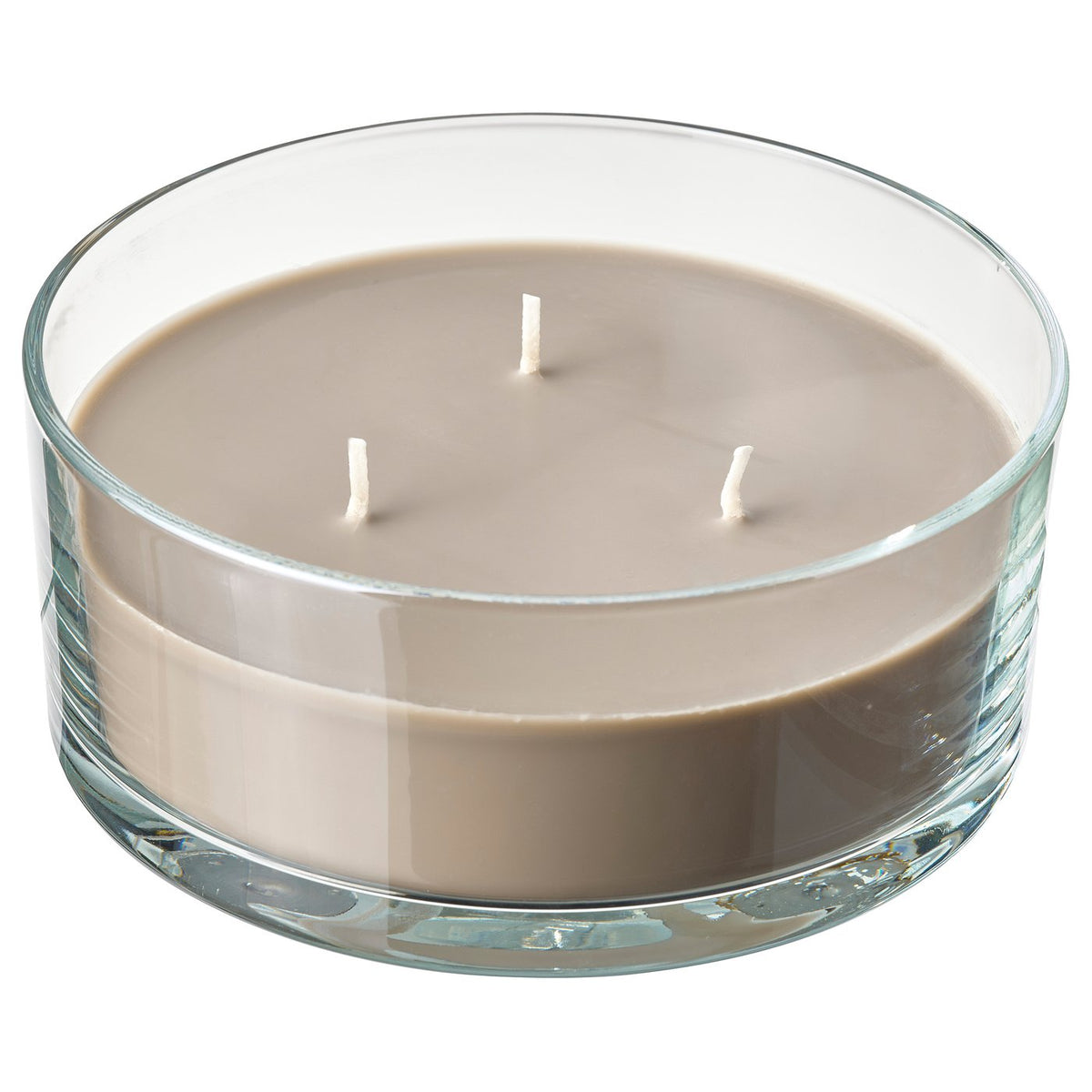 LOTSFÅGEL Scented candle in glass, 3 wicks