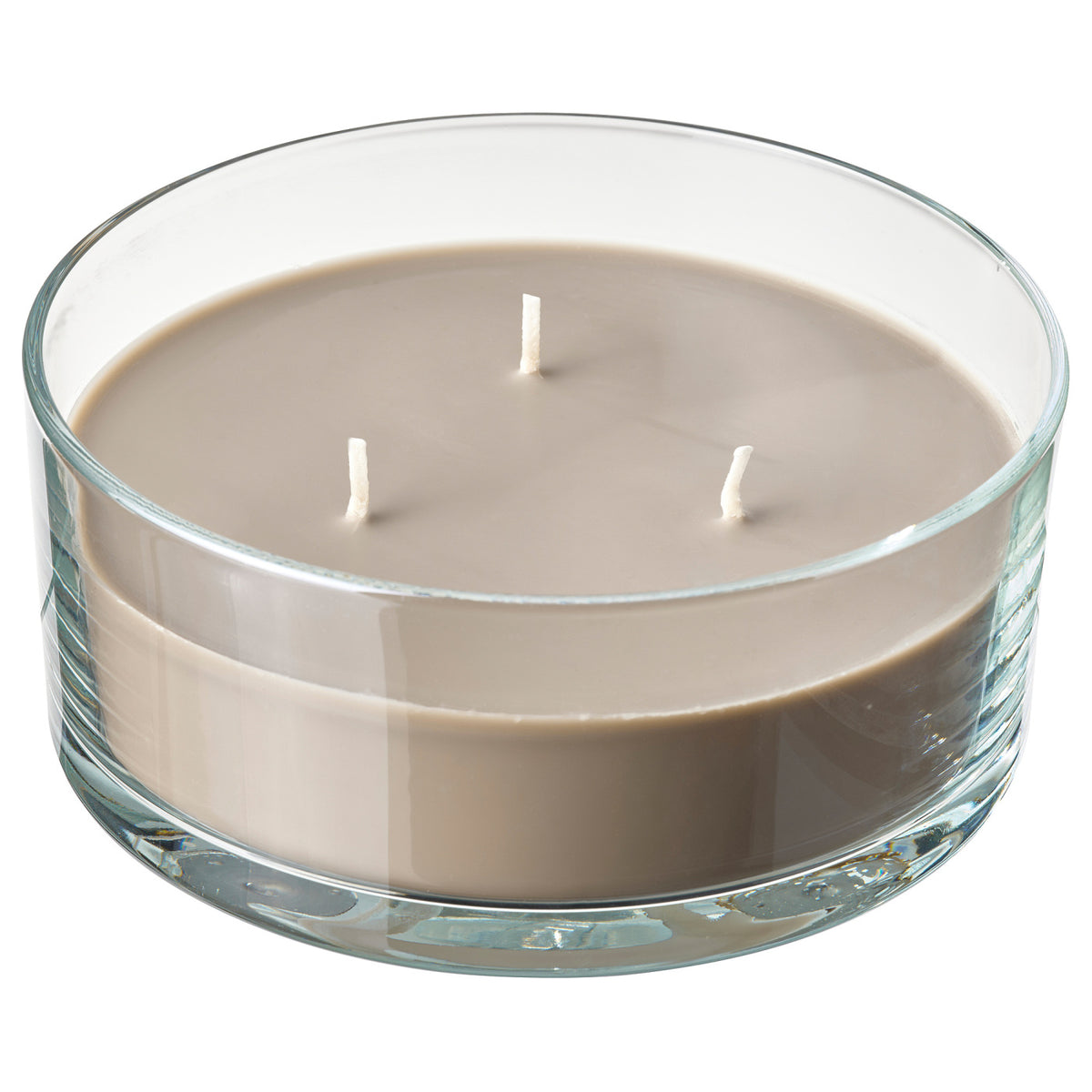 LOTSFÅGEL Scented candle in glass, 3 wicks