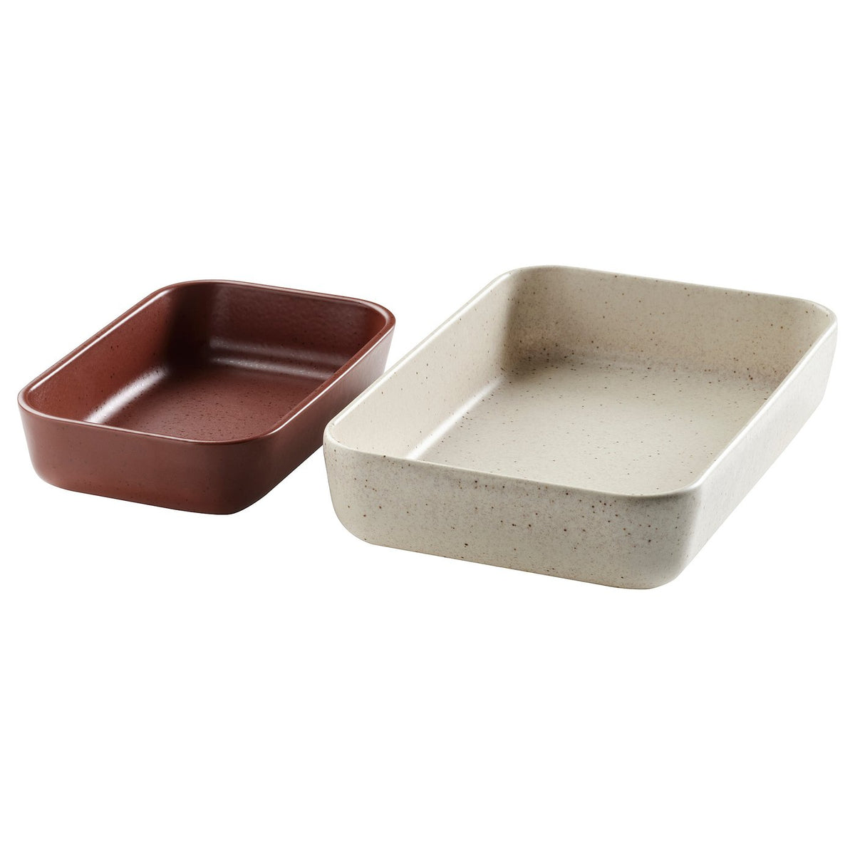 LYCKAD oven/serving dish set of 2