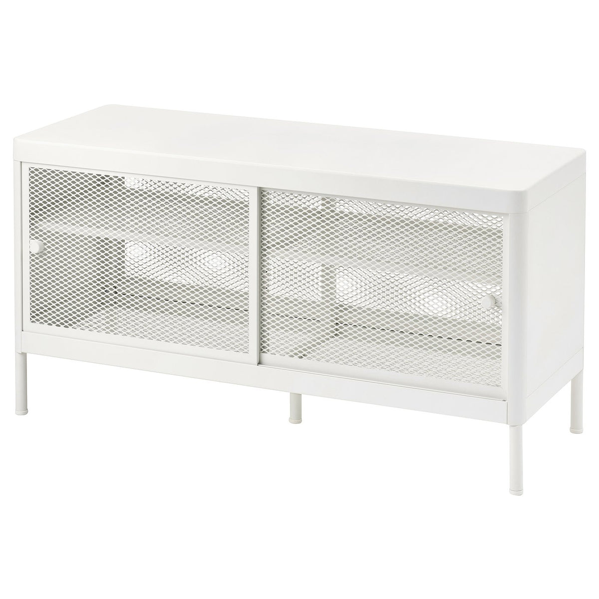 MACKAPÄR storage bench with sliding doors