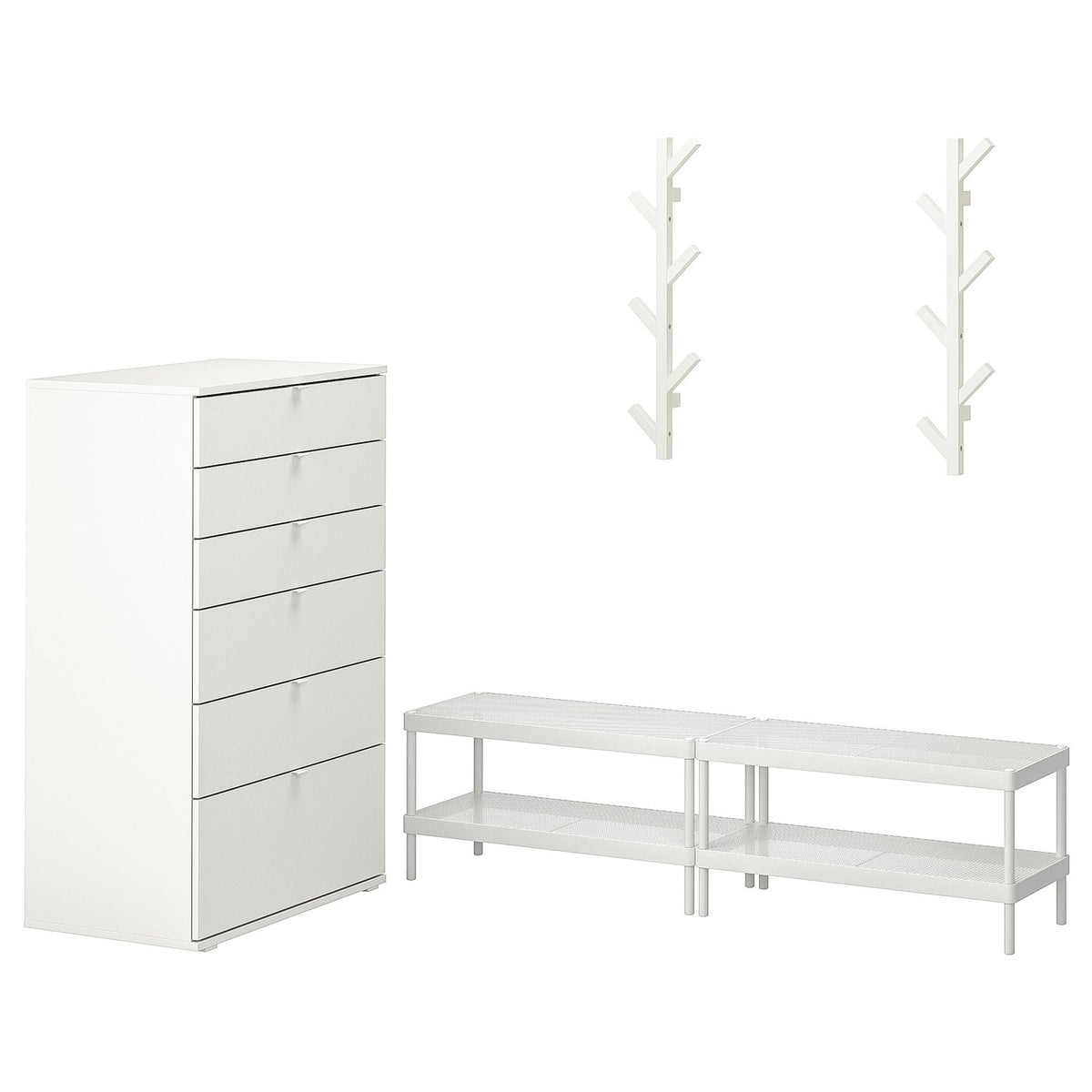 MACKAPÄR / VIHALS hallway furniture, set of 5