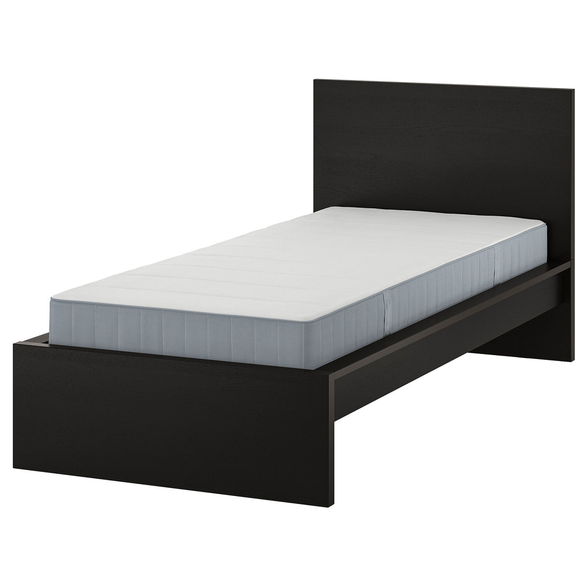 MALM bed frame with mattress