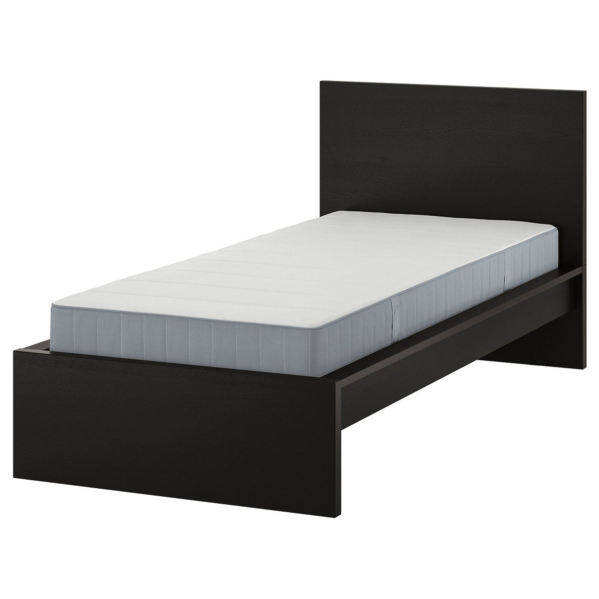 MALM bed frame with mattress