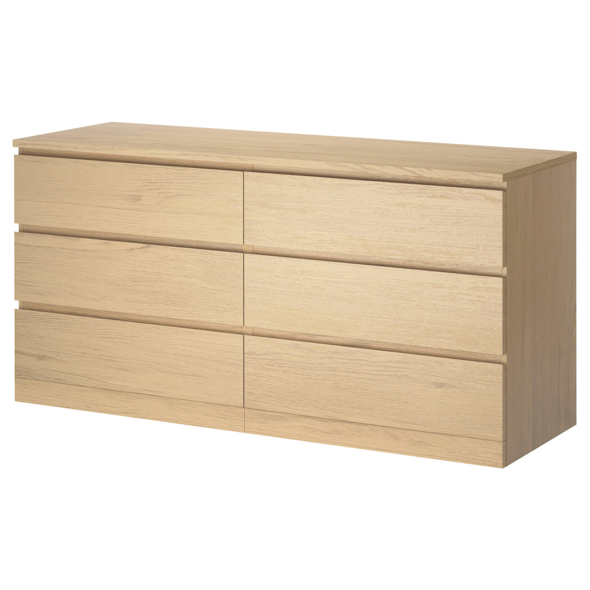 MALM chest of 6 drawers, 160x78 cm